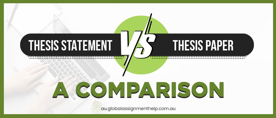 thesis and statement difference